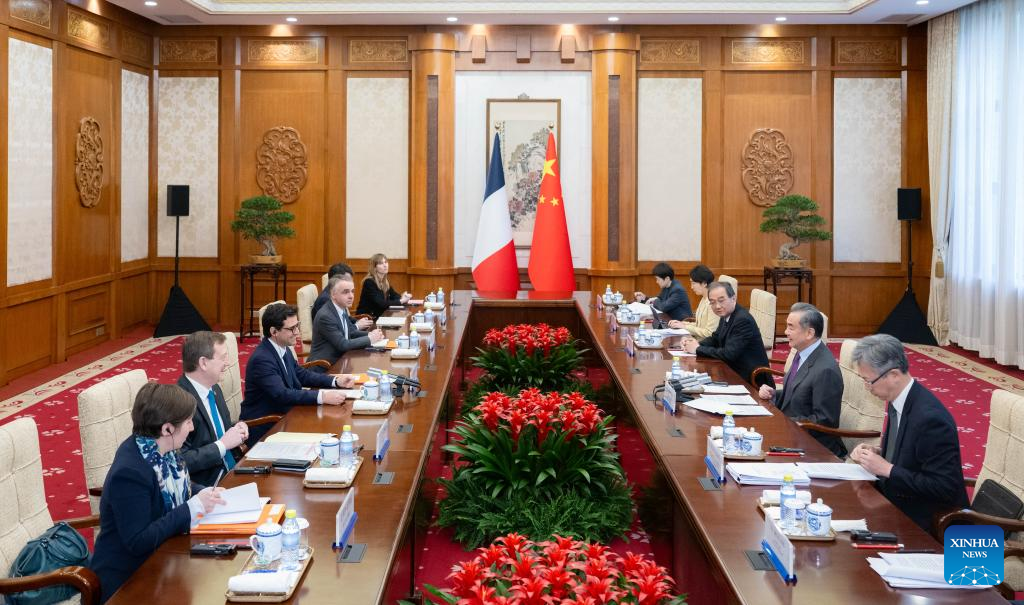 Chinese, French FMs hold talks on closer ties