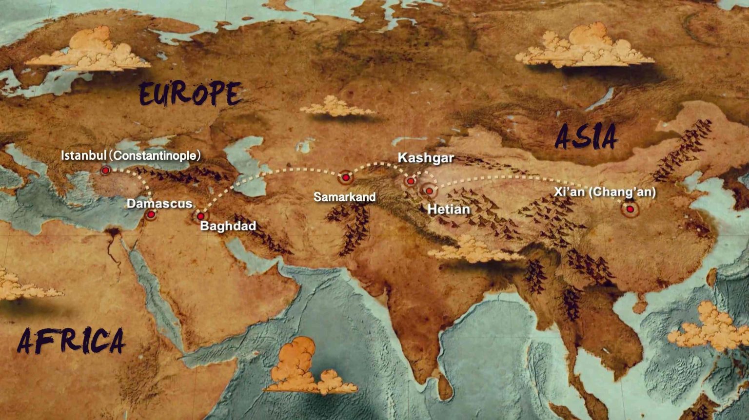 Land Silk Road Expanding Connectivity from Xia’n to Tehran The ancient Silk Road Connectivity Through Land Routes B