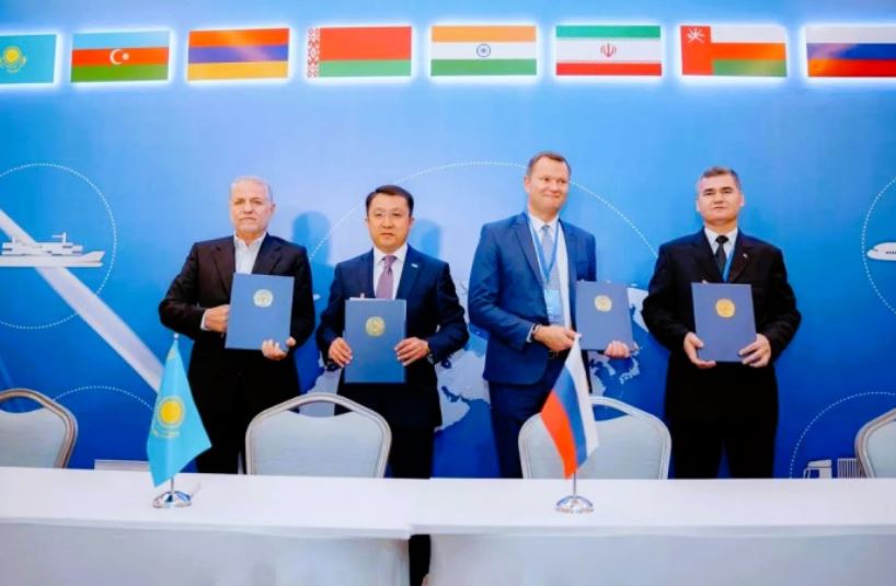 Russia, Iran, Kazakhstan,Turkmenistan Sign Cooperation Deal Russia, Iran, Kazakhstan and Turkmenistan Sign Cooperation Deal for Building the Eastern Route of the International North-South Transport Corridor INSTC, July 21, 2024, NSN Asia